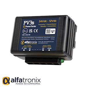 24 VDC-12 VDC 6 amp Voltage Converter PV3S Alfatronix (PV3S)